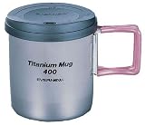 Evernew Titanium Mug - 400ml with Folding Handle and Lid