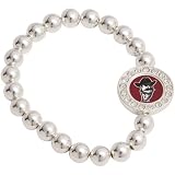 New Mexico State Aggies Round Crystal Beaded Stretch Bracelet