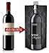 Portable Foldable Wine Bottle (2 Pack) - Holds a Full Bottle of Wine (750 ml) - Flex, Fold & Roll Plastic Wine Bag Flask for Red and White Wine - Wine Accessories and Gifts