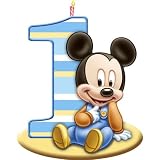 Mickeys 1st Birthday Molded Candle