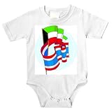 Onesie with Kuwait, international, flags