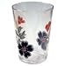 Corelle Coordinates Mandarin Flower 8-Ounce Acrylic Square Glasses, Set of 6