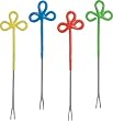 Trudeau Flower Chocolate Fondue Forks, Set of 4