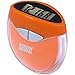 Daffodil HPC907O Multi-function Pedometer – Step Counter that uses Personal Weight and Stride Length to Calculate Calories Burnt – With Digital Clock – Orange