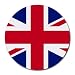 United Kingdom Flag Round Mouse Pad