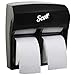 Scott Pro MOD High Capacity Single Roll Bath Tissue Dispenser (44518), Toilet Paper Dispenser for Small Rolls, 12.75â€ x 11.25â€ x 6.31â€, Black, 1 / Case
