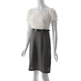 Sangria Brand Round Neck Belted Pencil Skirt Dress