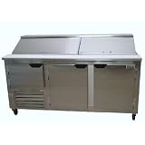 Cooltech Refrigeration 84-inch 2-1/2 Doors Refrigerated Sandwich Salad Prep Table 84" CMPH-84BM