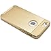 iPhone 6 Case, MagicMobile® Cute Protective Hard Shockproof [Drop Protection] Fashion Cover for Apple iPhone 6 (4.7') Impact Resistant Hybrid Thin Armor Case [ Gold / Gold ] with Clear Screen Protector.
