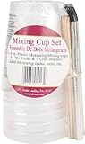 Environmental Technology 6 Cups, 6 Stir Sticks, 3 Craft Brushes Castin' Craft Mixing Cup Set