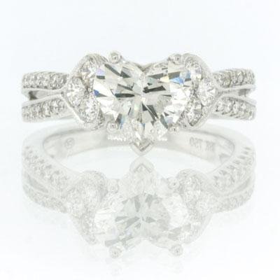 2.57ct Heart Shape Diamond Engagement Anniversary 