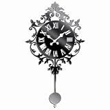 Clock Wall Sticker Decorative Plexi Mirror Home Spa Boutique Decor ~ The Crabby Nook