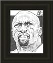 Minnesota Vikings Framed John Randle Minnesota Vikings Print By Michael Mellett -