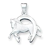 Sterling Silver Horse in Horseshoe Pendant with 20 inch Sterling Silver Chain