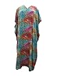 Kaftan Multicolor Printed Night Wear Long Womens Dress