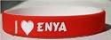 I Love Enya Custom Wristband