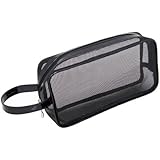 Mommy Makeup Black Mesh Makeup Bag