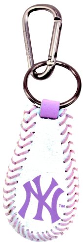 MLB New York Yankees Pink Baseball Keychain