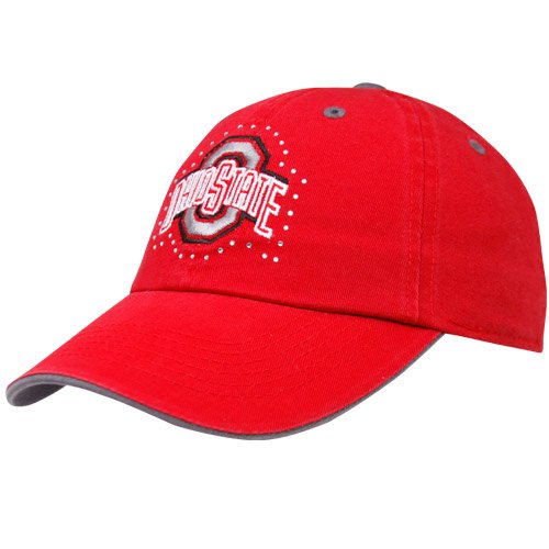 Top of the World Ohio State Buckeyes Ladies Scarlet Lady Bling Adjustable Hat