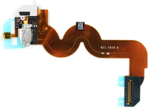 Genuine New Charging Port Connector &amp; Headphone Jack Audio Flex Cable for iPod Touch 5th Gen White