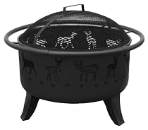 Big Sale Landmann USA 23192 Patio Lights Deer Tracks Fire Pit, Black