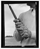 Ben Hogan,demonstrating,grip,golf club,M Terrell,1954
