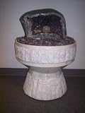 Review SHOPZEUS  / Aqua Amethyst Geode Fountain With Light And Crystal Sphere.