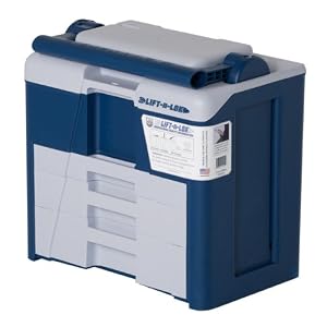 PDY Systems Lift-n-Lok Rapid Auto Fastening Light Grey and Dark BlueTackle Tool Box by 