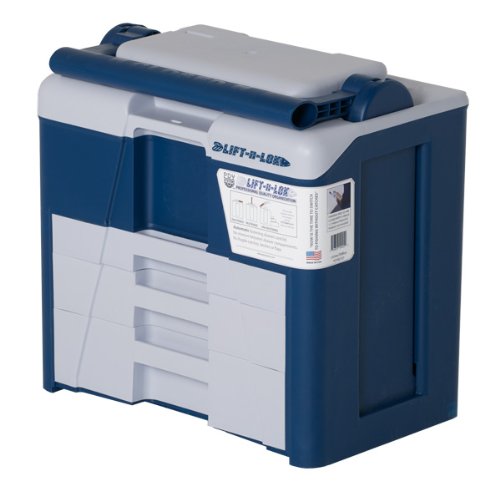 PDY Systems Lift-n-Lok Rapid Auto Fastening Light Grey and Dark BlueTackle Tool Box