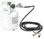 Camco 57629 6' Hose With Reg Fe Quik X Acme With Shutoff Valve