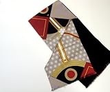 Snowflakes with Red Accents Lined Coat Scarf