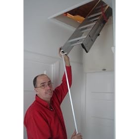 Slider 2 Section Aluminium Sliding Loft Ladder - Floor to loft floor heights between 2.13m (7') and 2.69m (8'10")