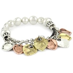 NINE WEST VINTAGE AMERICA Multi-Tone Shaky Stretch Bracelet