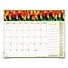 AAG89805 - Panoramic Floral Monthly Desk Pad Calendar
