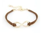 Bracelet Infini Cordon Marron