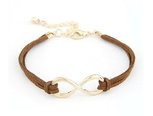 Bracelet Infini Cordon Marron