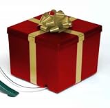 Ever-Green 130008 Christmas Tree Watering System Square, Red Gift Box with Gold Bow