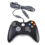 Manette filaire noire pour Xbox 360 / PC