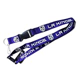 LA Los Angeles KINGS Clip Lanyard Keychain Id Ticket Holder - Purple