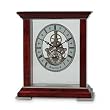 Skeleton Clock with Engravable Plate