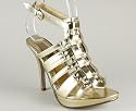Metallic Gladiator Slingback Heel
