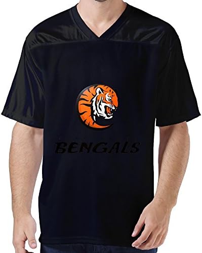 Men's Nfl Cincinnati Bengals Football Logo Short Sleeve Sport Jerseys Black