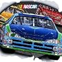 NASCAR Race to the Finish - Large Wall Accent Mural
