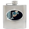 Miami Dolphins 6oz Stainless Steel Flask - Personalized Engraving NFL Football