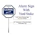 41AtOlf16eL. AA75  SECURITY SIGN   #102 Security Burglar Alarm System Warning Sign on 36 Stake #102YS