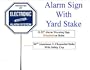 SECURITY SIGN - #102 Security Burglar Alarm System Warning Sign on 36" Stake #102YS