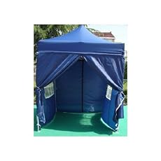 NEW WATERPROOF 2.5M X 2.5M POP UP TENT GAZEBO MARQUEE PARTY TENT CANOPY+4 SIDES (DARK BLUE)