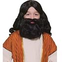 Biblical Times Brown Child Moses Wig & Beard w/ Moustache Halloween Costume Accessory (B312)