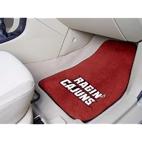 Louisiana-Lafayette Ragin' Cajuns universal fit Carpet 2 Pc Car Floor Mat (Rug)