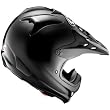 Arai Solid VX-Pro3 MX Motorcycle Helmet w/ Free B&F Heart Sticker Bundle - Black Frost